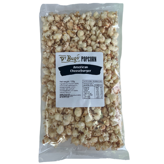 Dr Bugs Limited Edition American Cheeseburger Popcorn 100g