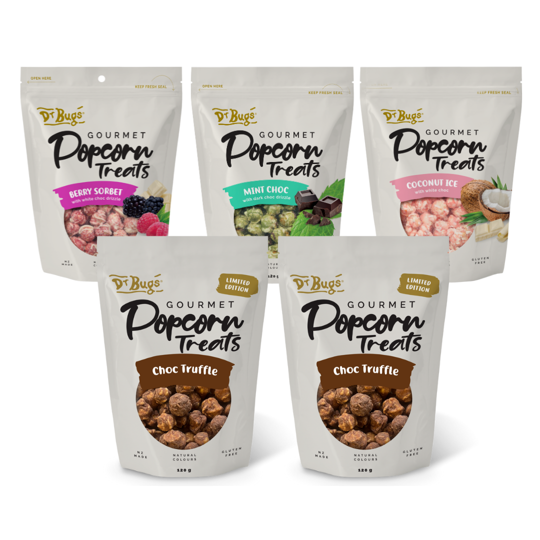 Dr Bugs Choc Truffle Popcorn Treats Bumper Box (Limited Edition)