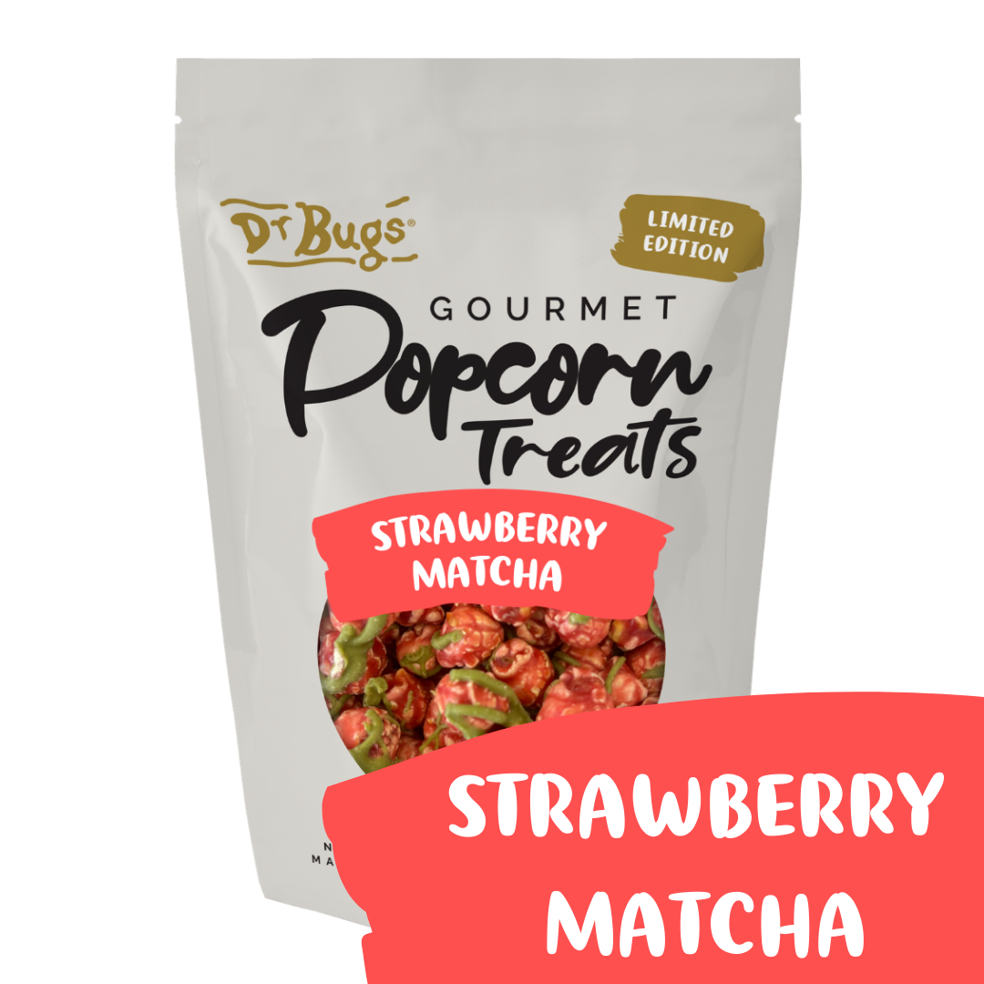 Dr Bugs Strawberry Matcha Popcorn 120g (Limited Edition)