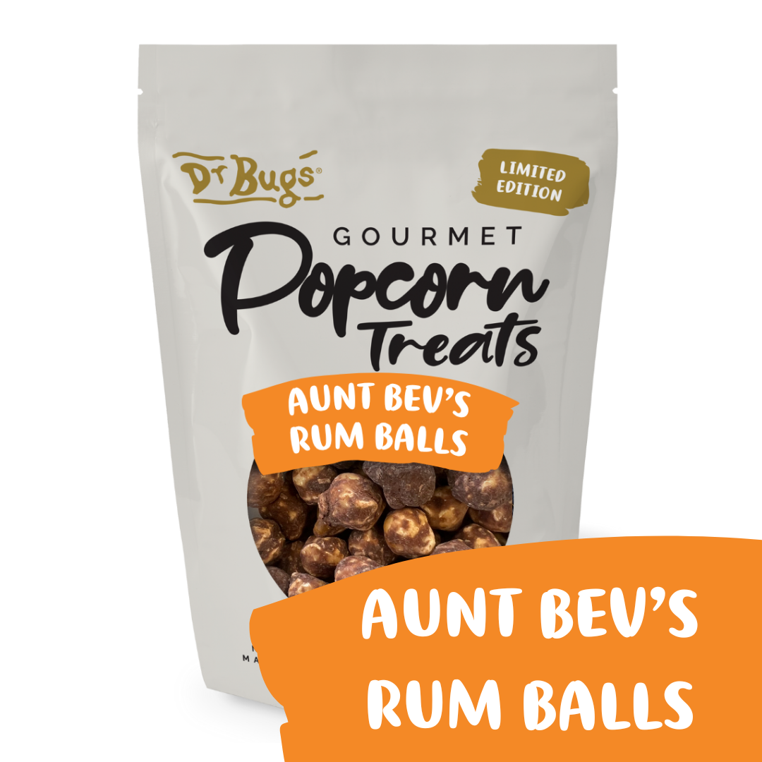 Dr Bugs Aunt Bev's Rum Balls Popcorn 120g