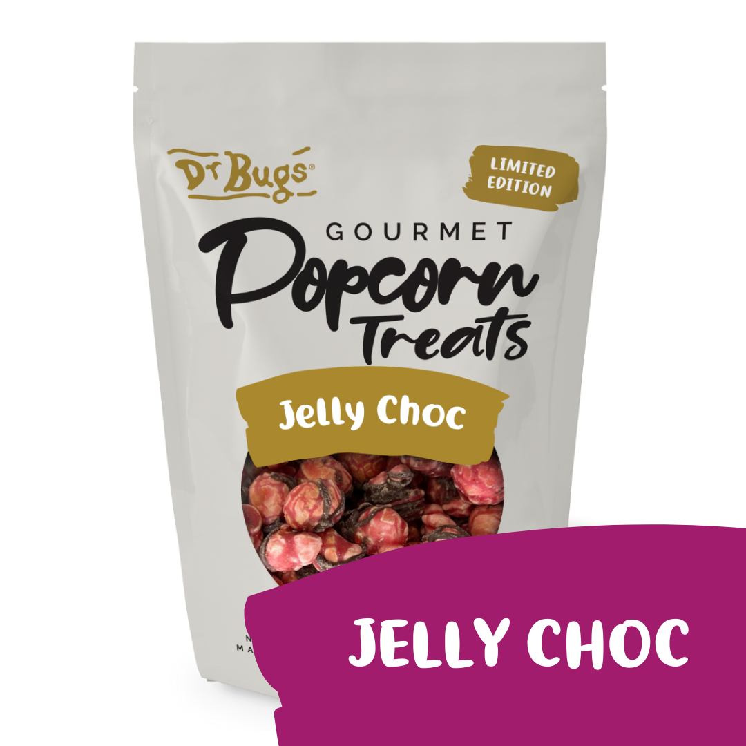 Dr Bugs Jelly Choc Popcorn 120g (Limited Edition)