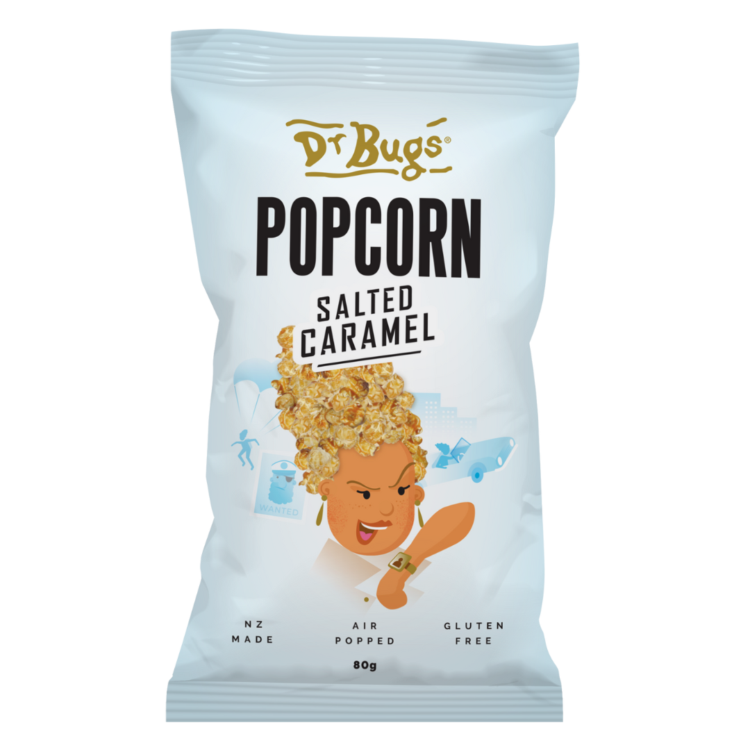 Dr Bugs Salted Caramel Popcorn (80g)