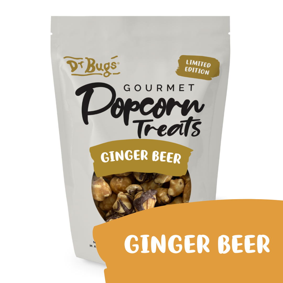 Dr Bugs Ginger Beer & Choc Popcorn 120g (Limited Edition)