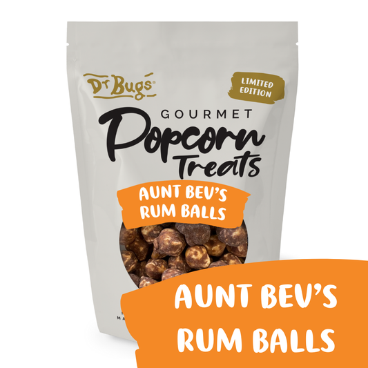 Dr Bugs Aunt Bev's Rum Balls Popcorn 120g