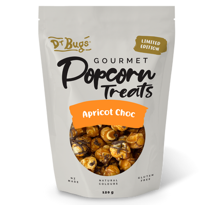 Dr Bugs Apricot Choc Popcorn 120g (Limited Edition)
