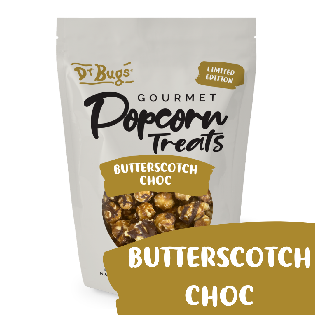 Dr Bugs Butterscotch Choc Popcorn 120g