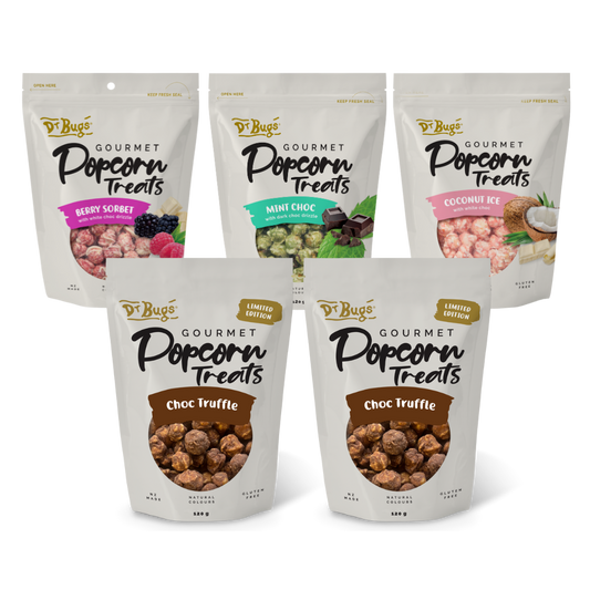 Dr Bugs Choc Truffle Popcorn Treats Bumper Box (Limited Edition)