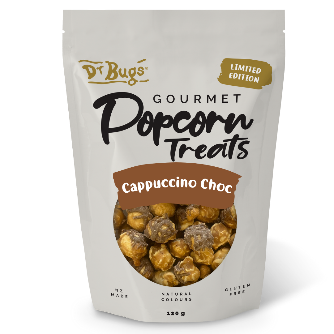 Dr Bugs Cappuccino Choc Popcorn 120g (Limited Edition)