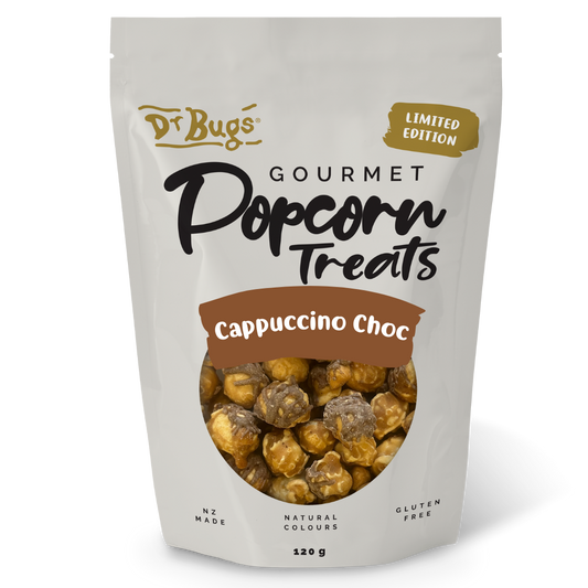 Dr Bugs Cappuccino Choc Popcorn 120g (Limited Edition)