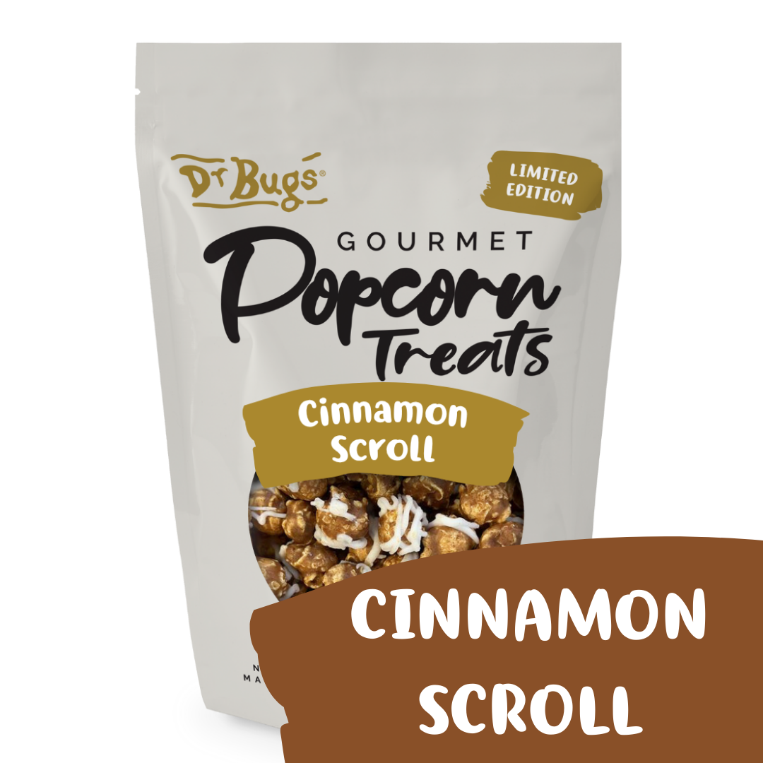 Dr Bugs Cinnamon Scroll Popcorn (Limited Edition) - Ships Friday