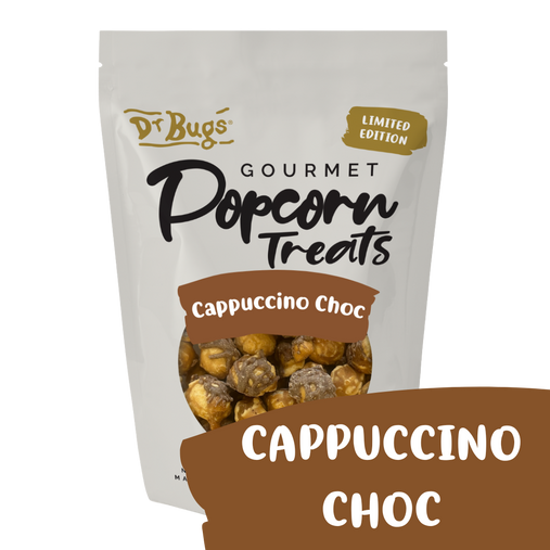 Dr Bugs Cappuccino Choc Popcorn 120g (Limited Edition)