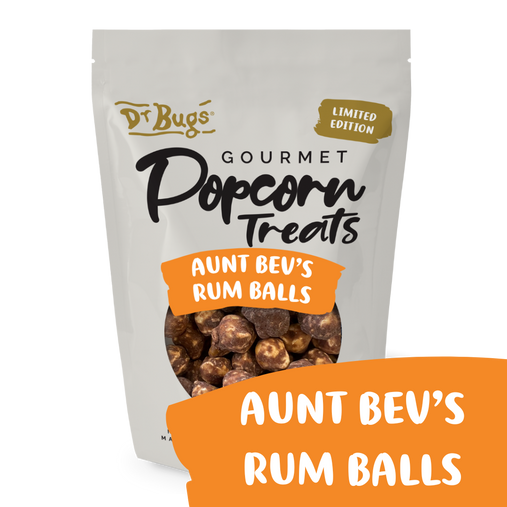 Dr Bugs Aunt Bev's Rum Balls Popcorn 120g