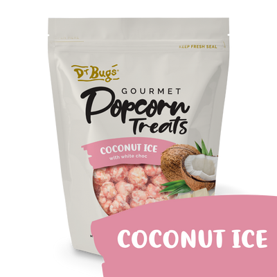 Dr Bugs Coconut Ice Gourmet Popcorn Treat 120g