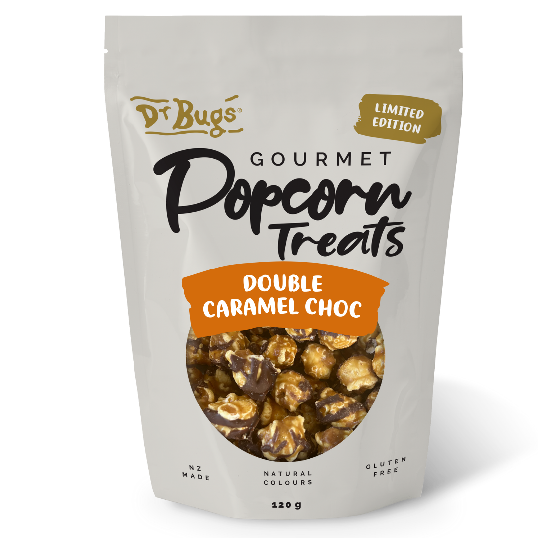 Dr Bugs Double Caramel Choc Popcorn (Limited Edition)