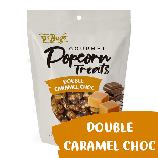 Dr Bugs Double Caramel Choc Popcorn 120g