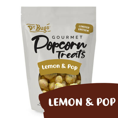 Dr Bugs Lemon & Pop Popcorn 120g (Limited Edition) - Ships Friday