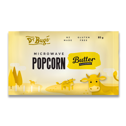 Dr Bugs Buttered Microwave Popcorn 85g