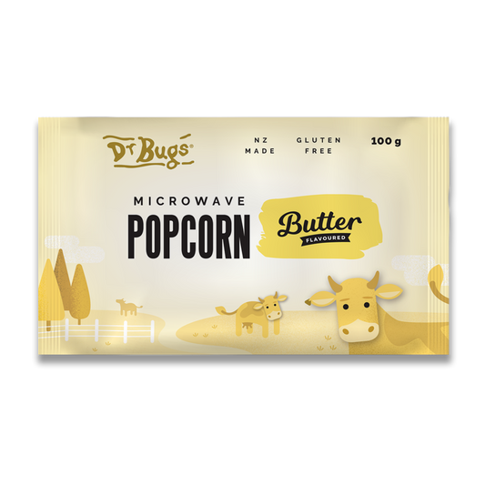 Dr Bugs Buttered Microwave Popcorn 100g