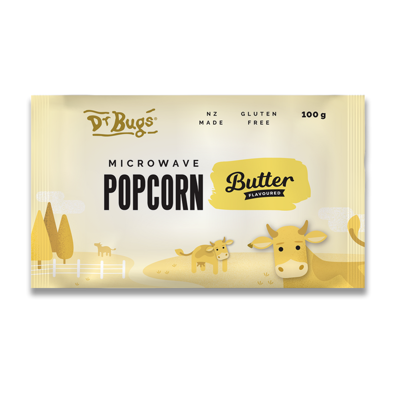 Dr Bugs Buttered Microwave Popcorn 85g