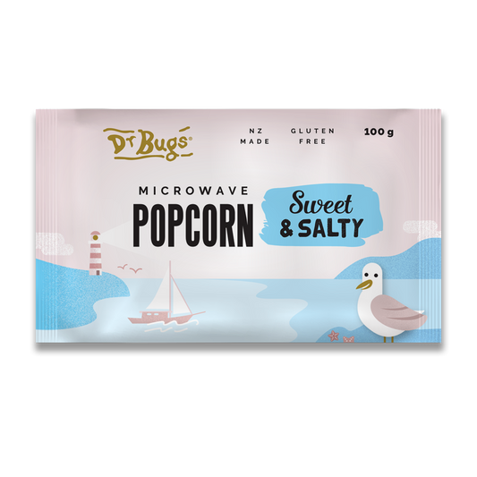 Dr Bugs Sweet & Salty Microwave Popcorn 100g