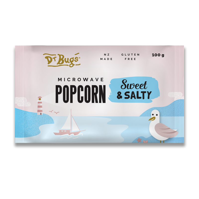 Dr Bugs Sweet & Salty Microwave Popcorn 85g