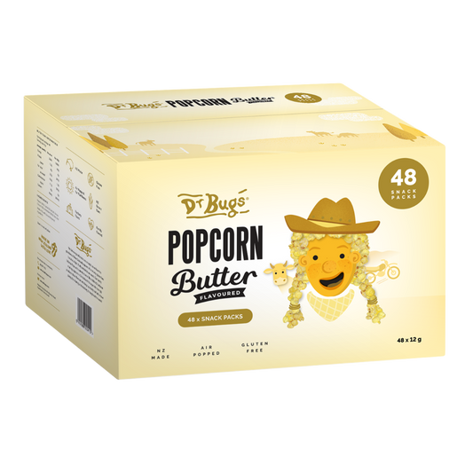 Dr Bugs Multipack Butter Popcorn Carton (48 mini packets)