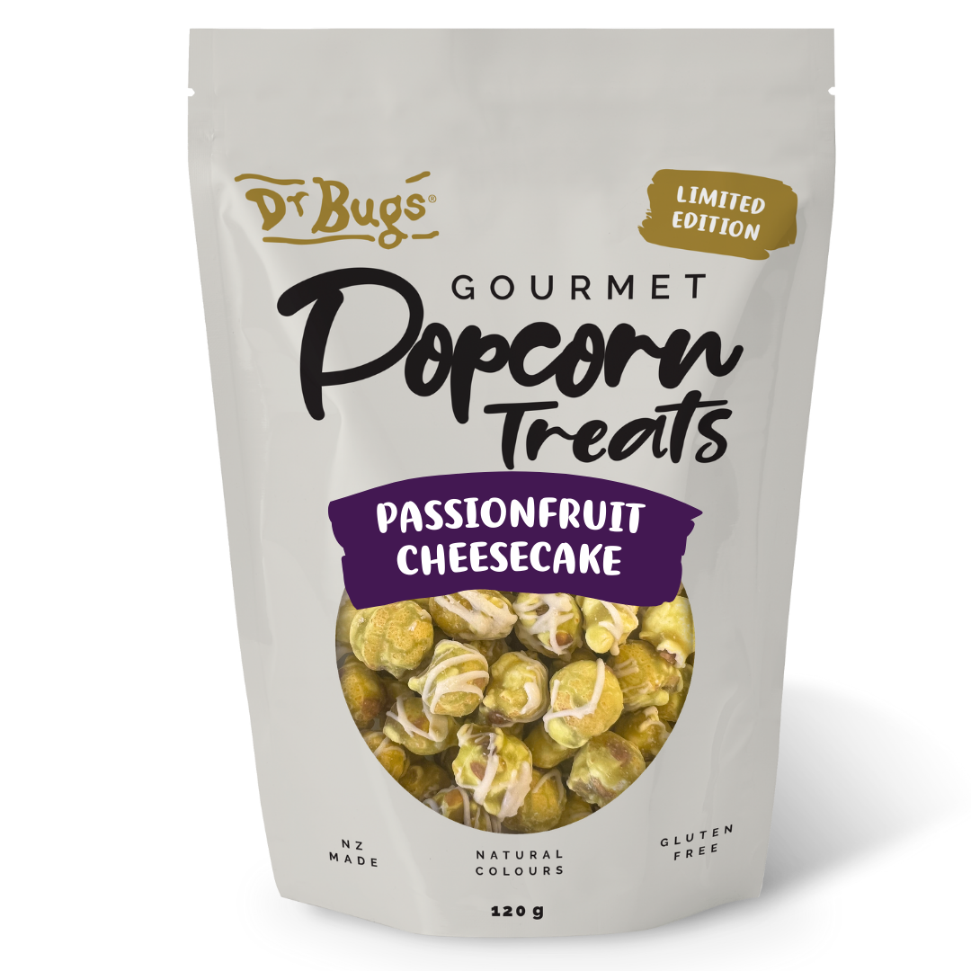 Dr Bugs Passionfruit Cheesecake Popcorn (Limited Edition)