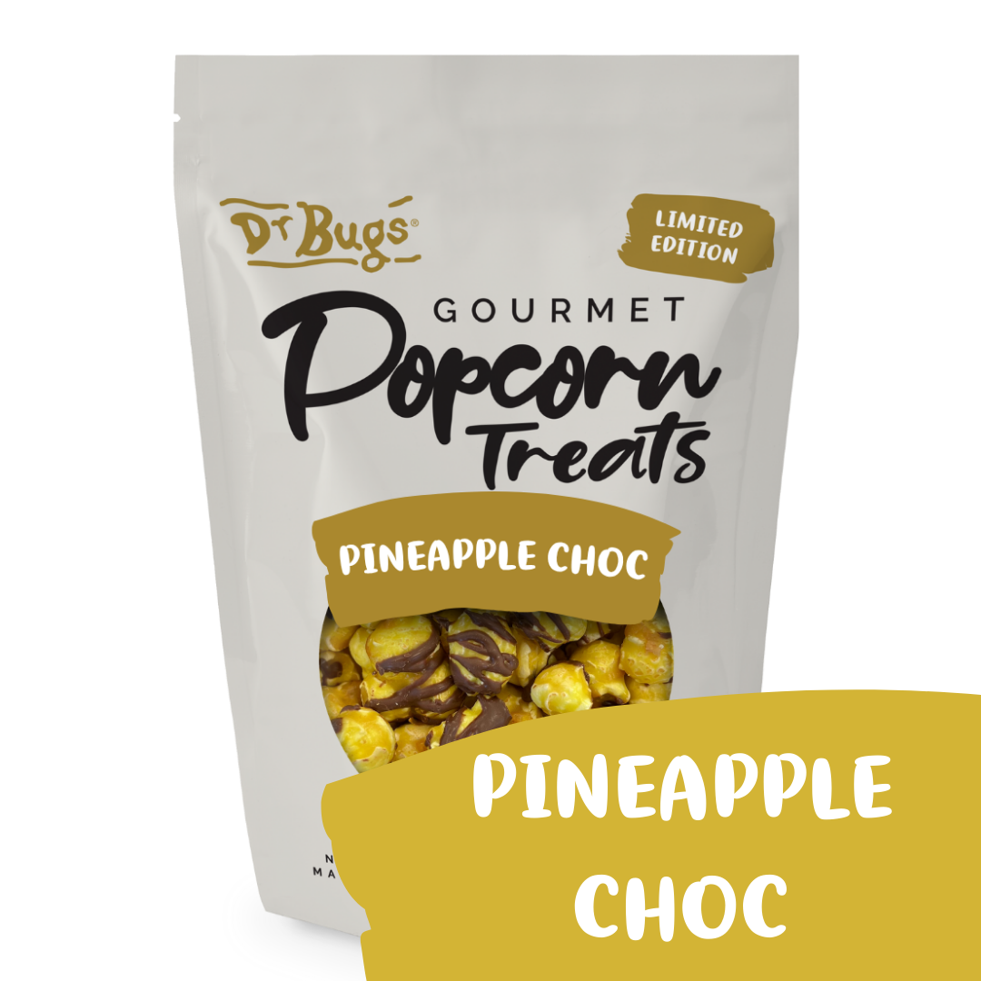 Dr Bugs Pineapple Choc Popcorn 120g (Limited Edition) - Ships Friday
