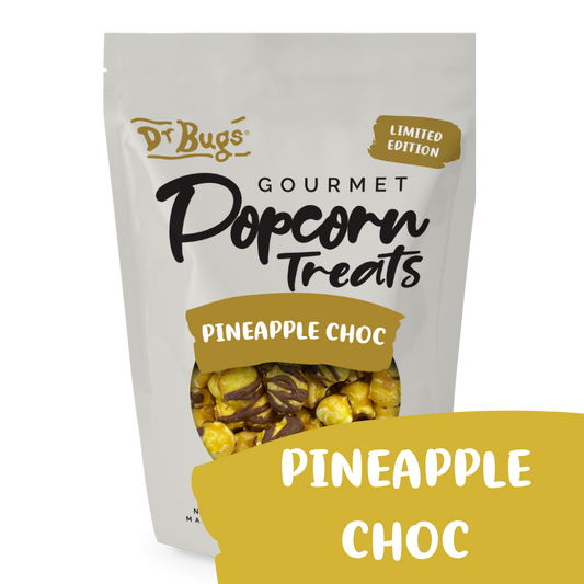 Dr Bugs Pineapple Choc Popcorn 120g (Limited Edition) - Ships Friday