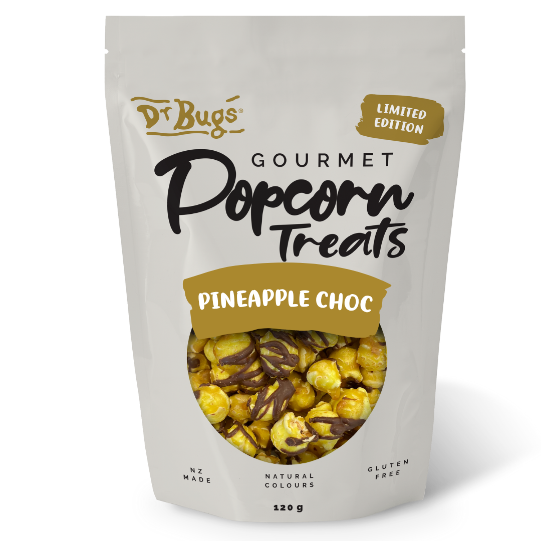 Dr Bugs Pineapple Choc Popcorn 120g (Limited Edition) - Ships Friday