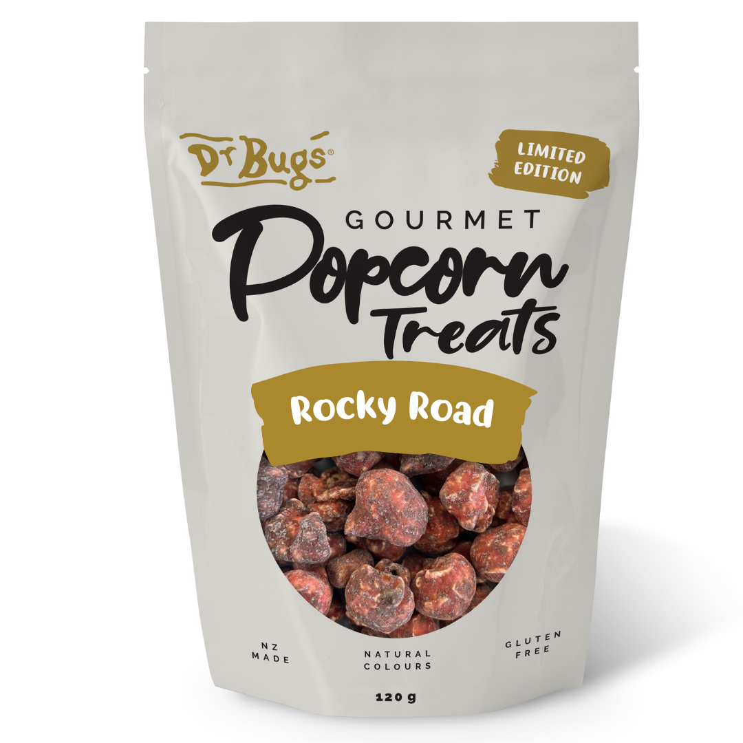 Dr Bugs Rocky Road Popcorn 120g (Limited Edition) - Ships Friday