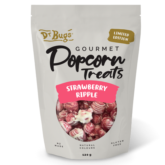 Dr Bugs Strawberry Ripple Popcorn (Limited Edition)