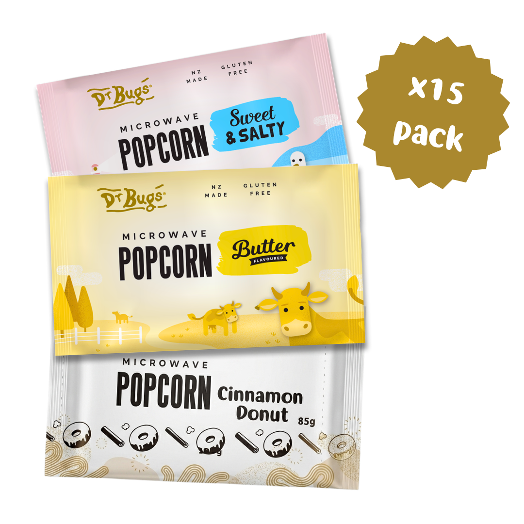Dr Bugs Microwave Popcorn 15pk