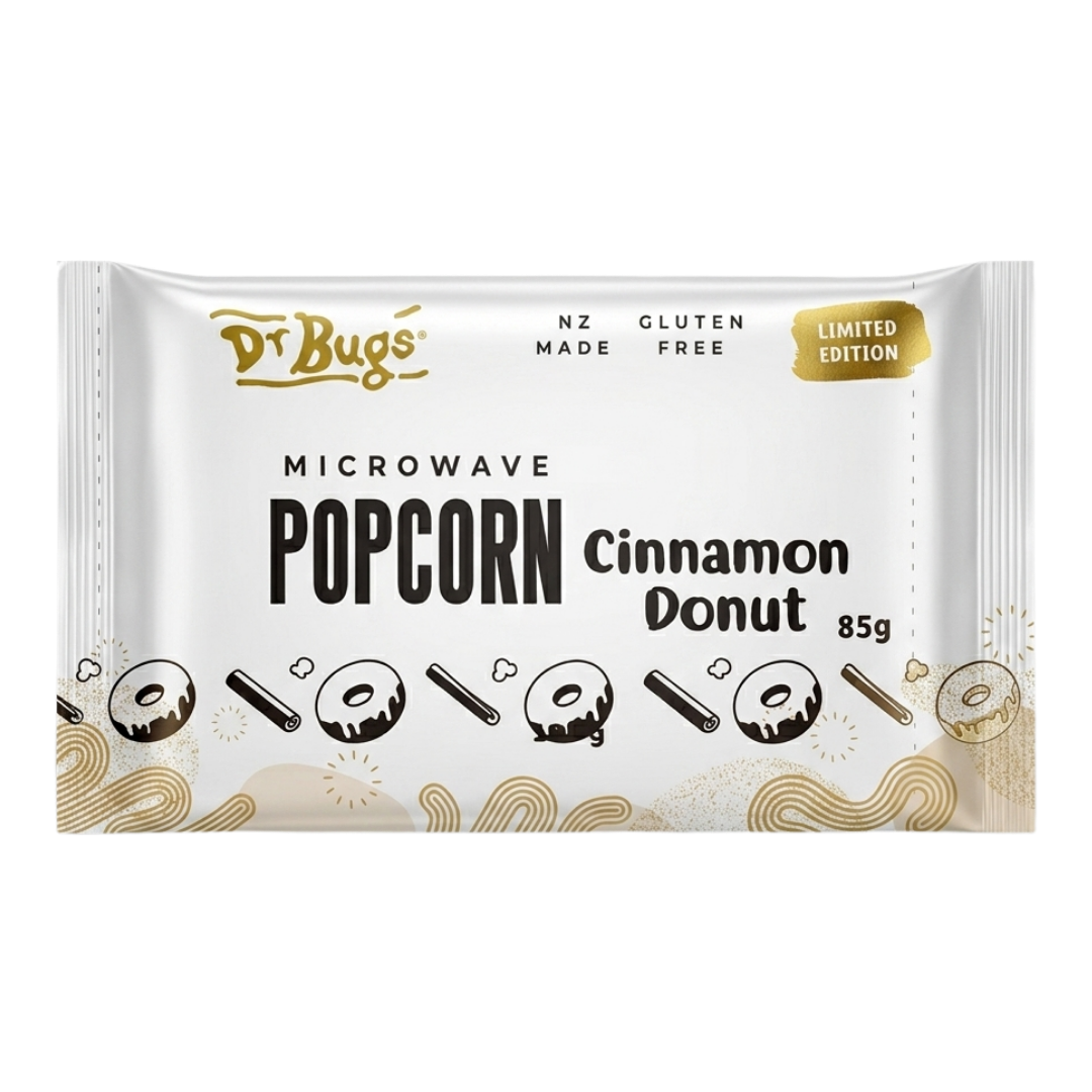 Dr Bugs Cinnamon Donut Microwave Popcorn 85g