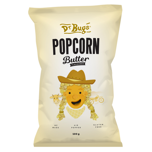 Dr Bugs Butter Flavoured Popcorn 100g