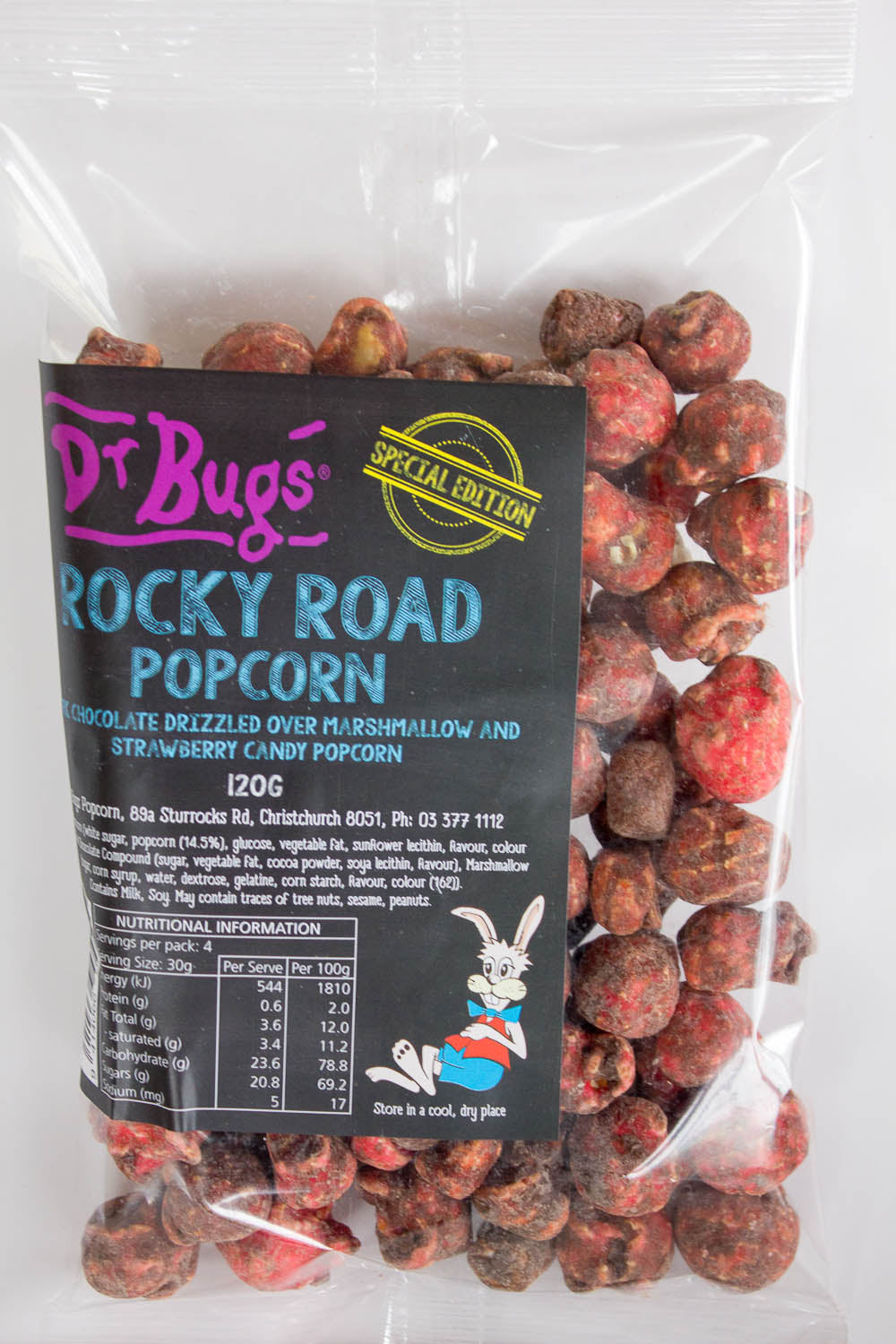 Dr Bugs Rocky Road Popcorn 120g (Special Edition)